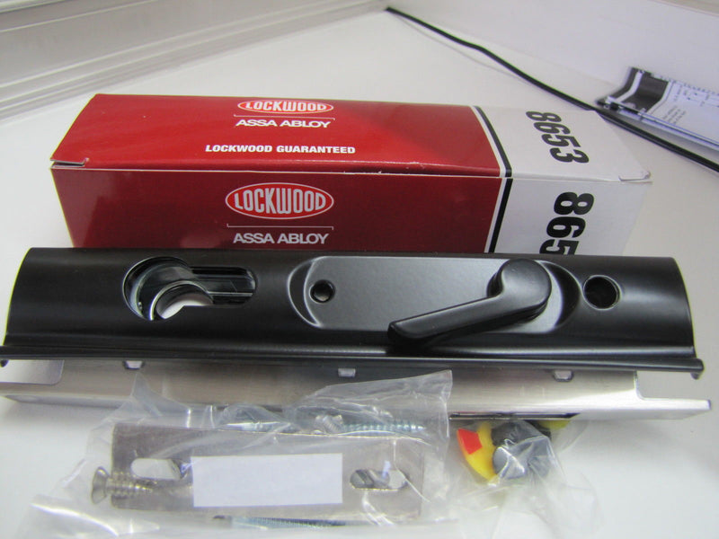 Lock - Security door lock - Lockwood 8653 (Crimsafe approved) sold in components
