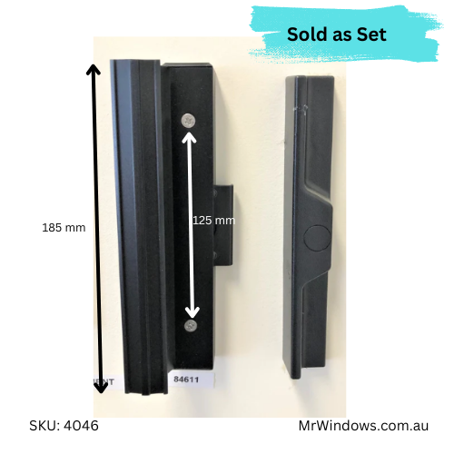 Sliding door lock - suits G James Apartment Doors - Black