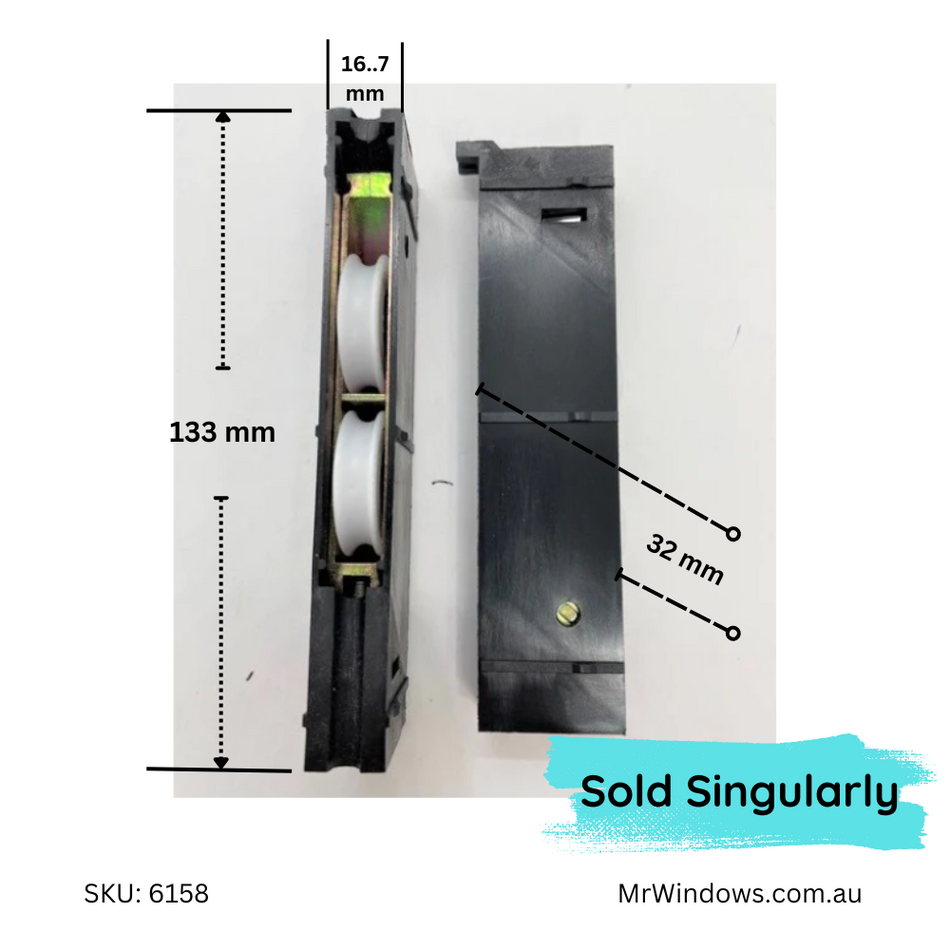 Sliding door roller - heavy duty Double Bogey