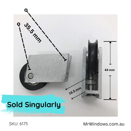 Sliding door rollers - suit Comalco, Crane and pwd window suite