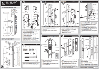 Mortice lock SORRENTO MKII by Ausloc - SPECIAL ORDER IN PRODUCT