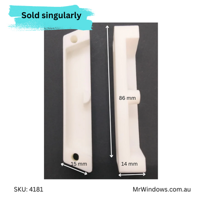 Strike, Keeper suits Alcan sliding doors -  3D printed