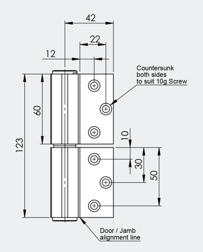 CiiLock Doors - Handle, Lock Cylinder, Lock Body, lift off hinge