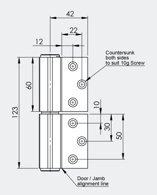 CiiLock Doors - Handle, Lock Cylinder, Lock Body, lift off hinge