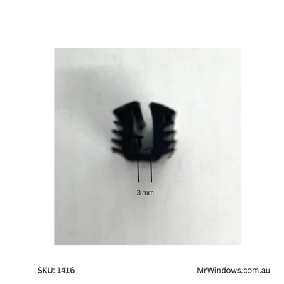 Vinyl - Glazing Window U suits G James 3mm glass - sold per meter