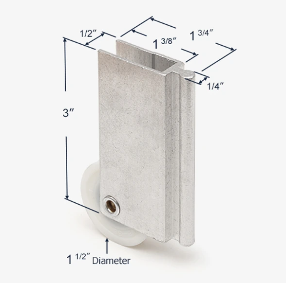 Wardrobe rollers for Monarch robe - convex & concave rollers