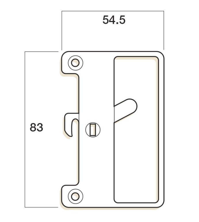 Whitco sliding screen latch and strike INTERNAL – Mr Windows AU