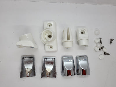 Shower pivot block set - suits Seville and Charisma showers by Athena - White