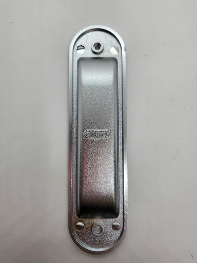 Flush pull recessed handle by Cowdroy - Satin chrome finish