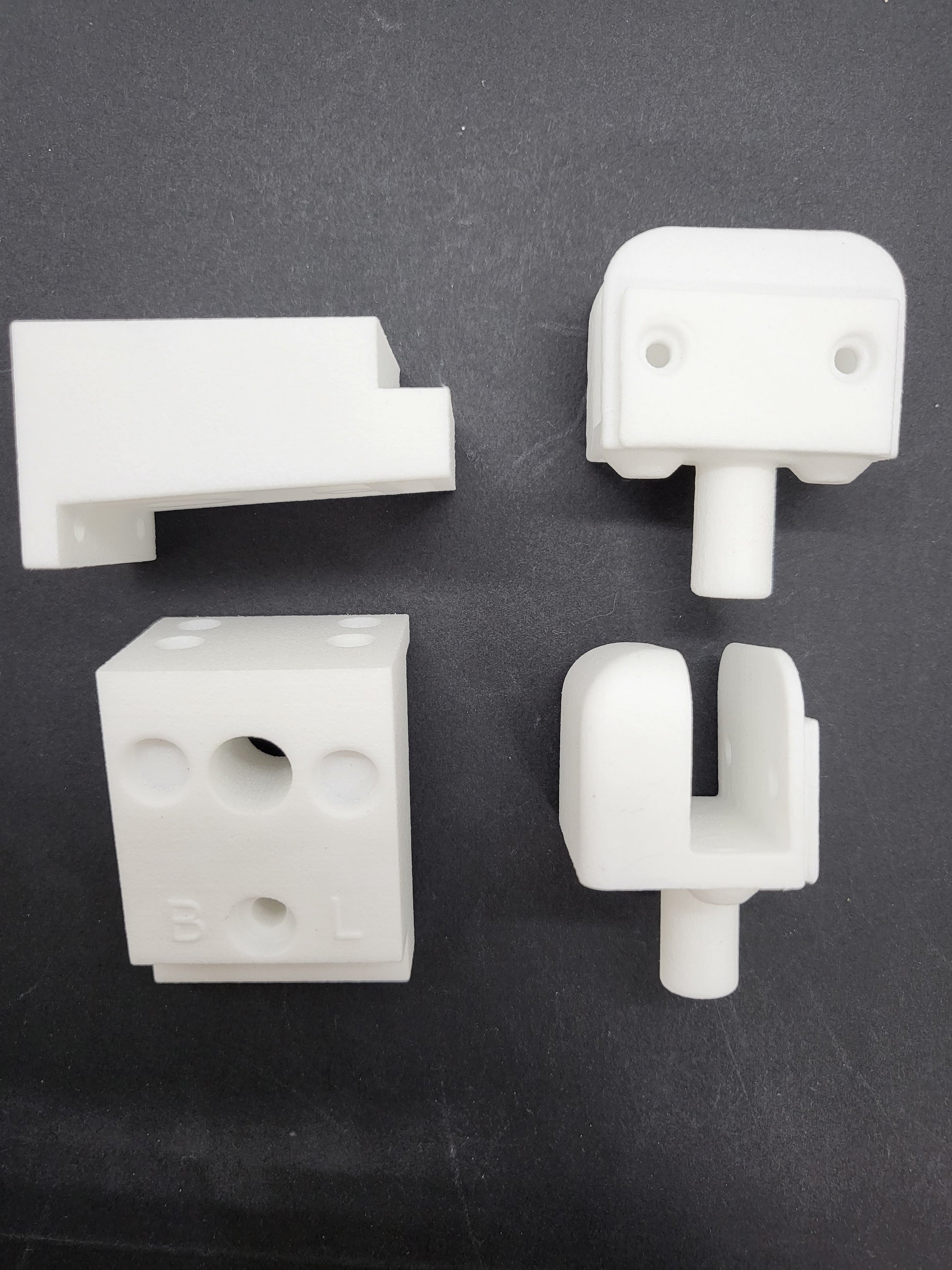 Boral Shower Kit - 4 piece - White & Black - Sold as kit - 3D printed