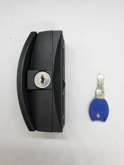 Sliding window handle - suits Capral Unrban series - key locking - mullion lock