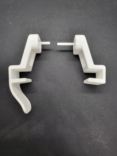 Shower handle brackets to suit Regency Sliding screens - Set Left - Right - White