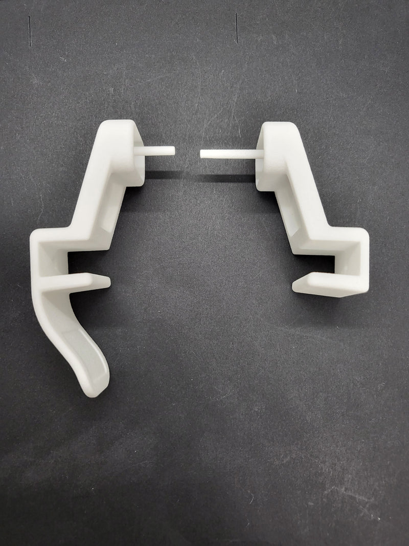 Shower handle brackets to suit Regency Sliding screens - Set Left - Right - White