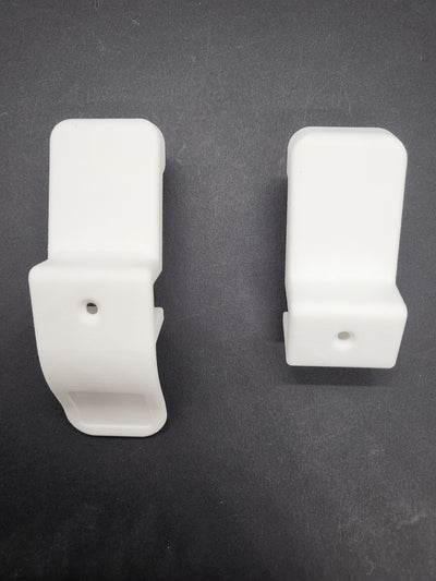 Print on Demand Shower handle brackets to suit Regency Sliding screens - Set Left - Right - White