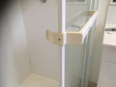 Print on Demand Shower handle brackets to suit Regency Sliding screens - Set Left - Right - White
