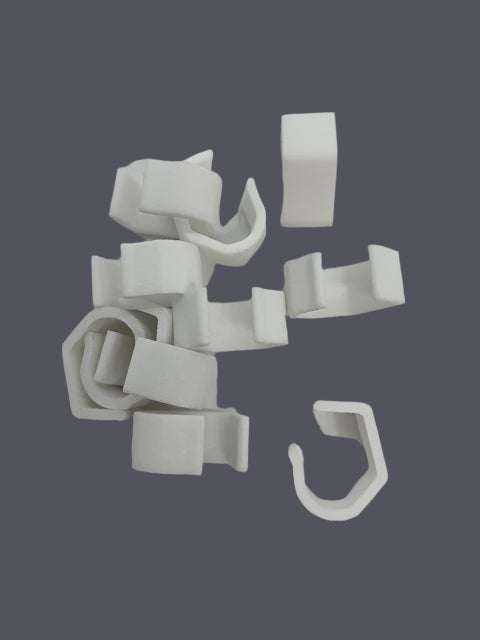 Flyscreen retaining Clip - suits Wunderlich, Comalco - wrap around - sold in pack 10