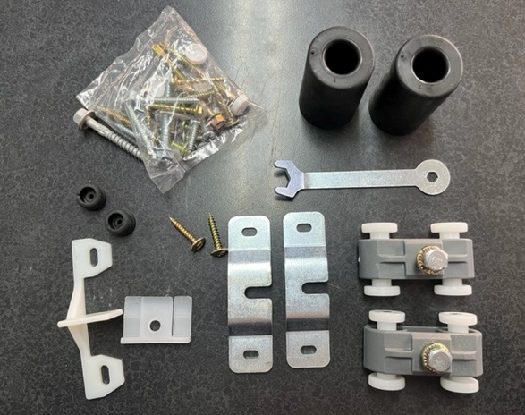 Platinum 4000 - trolley & fitting kit - by Corinthian - suits cavity door