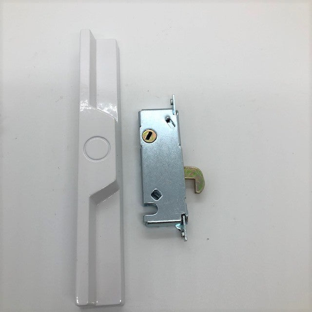 Sliding door lock - small mortice lock - White