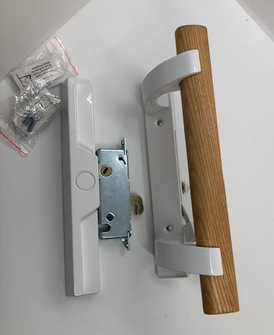 Sliding door lock - small mortice lock - White