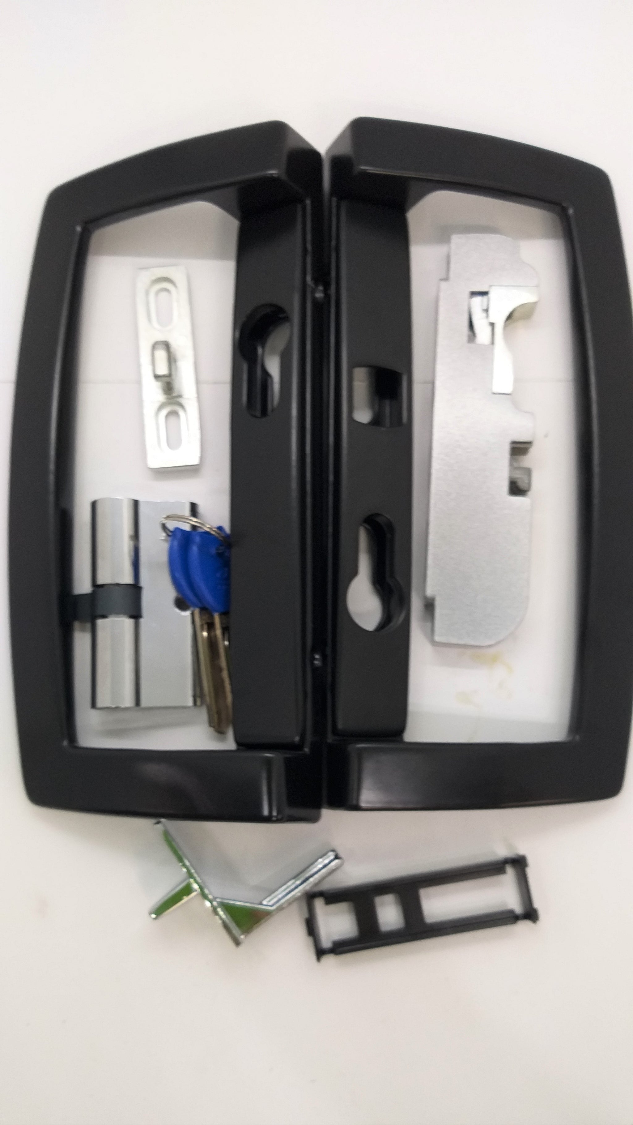 Sliding Door Mortice Deadlock Set Satin Black – Mr Windows AU