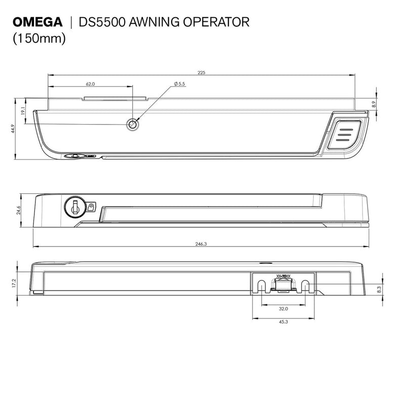 Omega DS5500 Awning Operator