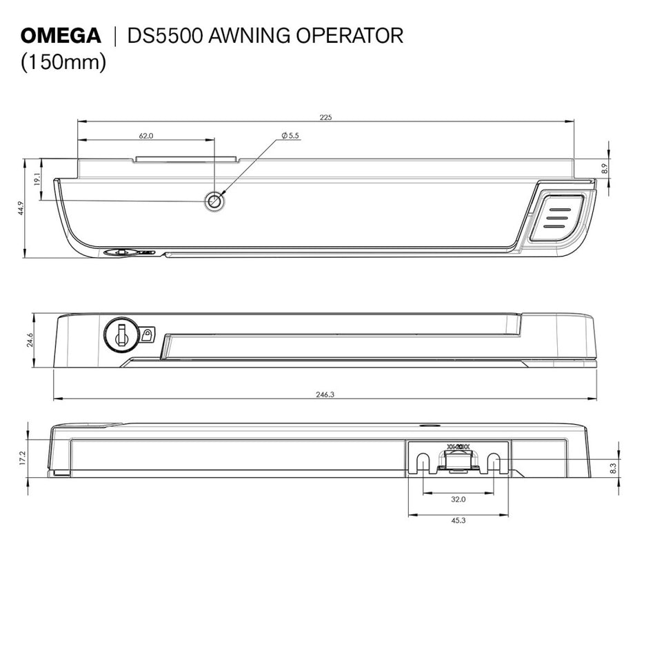 Omega DS5500 Awning Operator