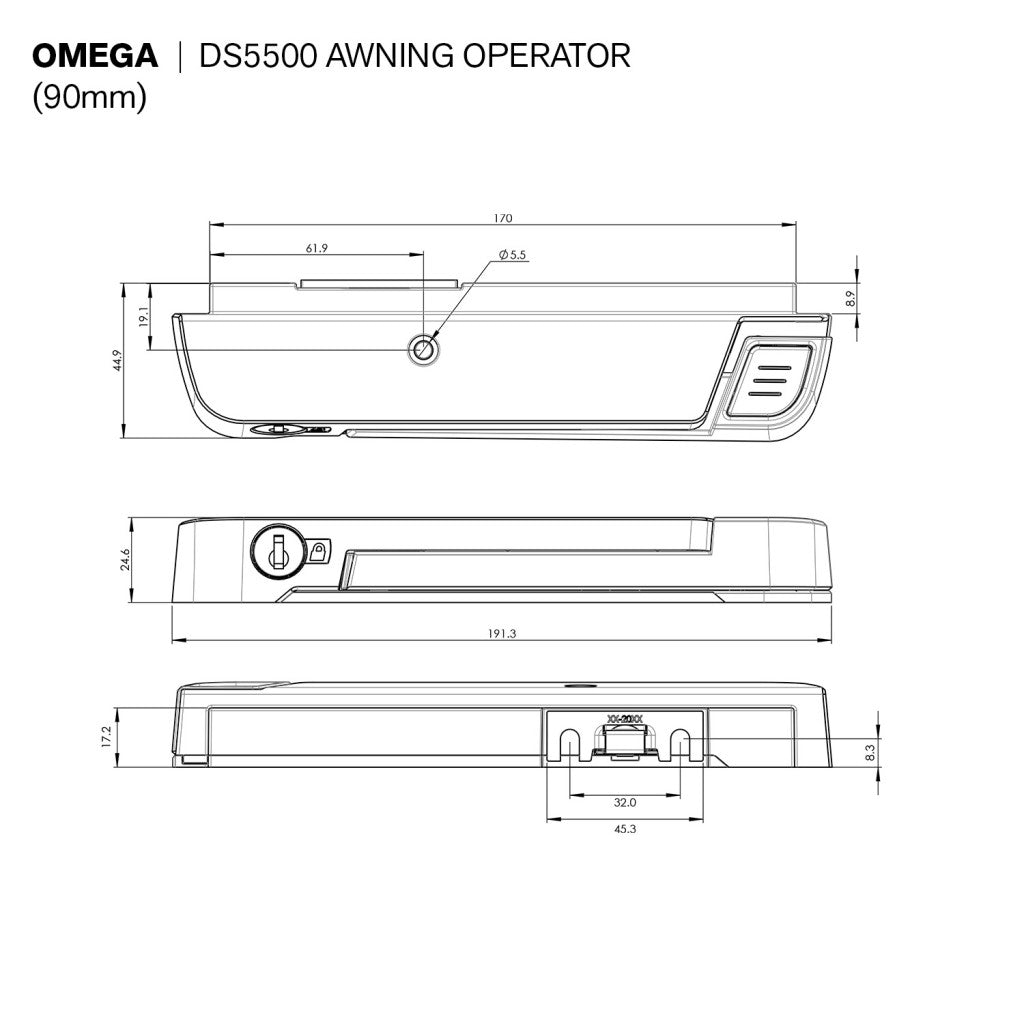 Omega DS5500 Awning Operator