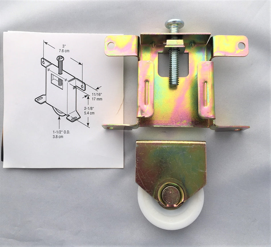 Wardrobe roller - Concave wheel - Sold singularly