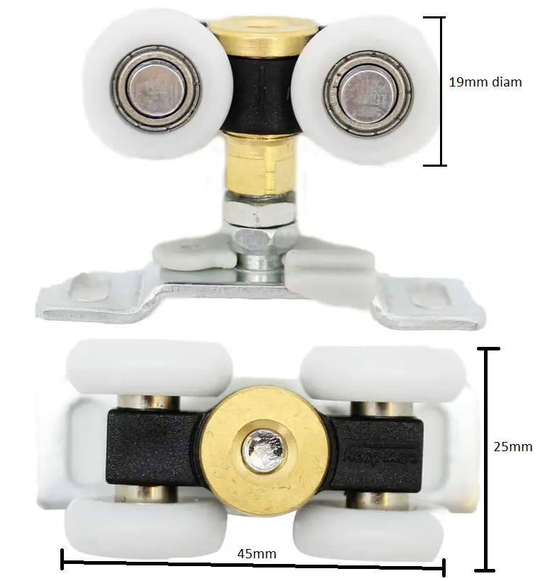 Cavity Roller SET - suits Fore runner and Triumph door tracks - SET