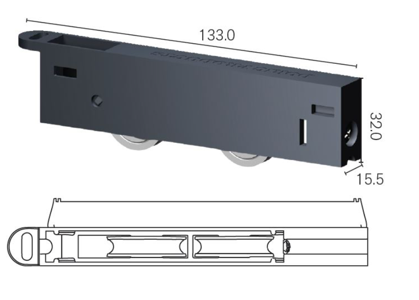 Sliding door rollers - suit timber doors - DR2009/71 - Sold singularly