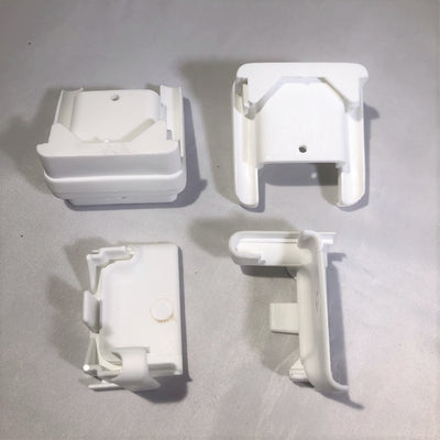Stegbar softline framed sliding shower screen head and sill track connectors