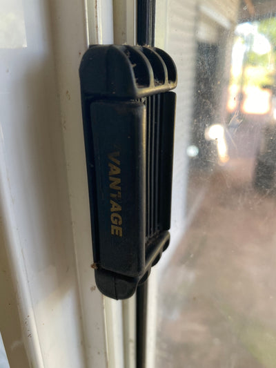 Window Handle - suits AWS Mullion latch - Vantage, Magnum series - black - non locking