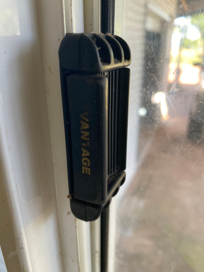 Window Handle - suits AWS Mullion latch - Vantage, Magnum series - black - non locking